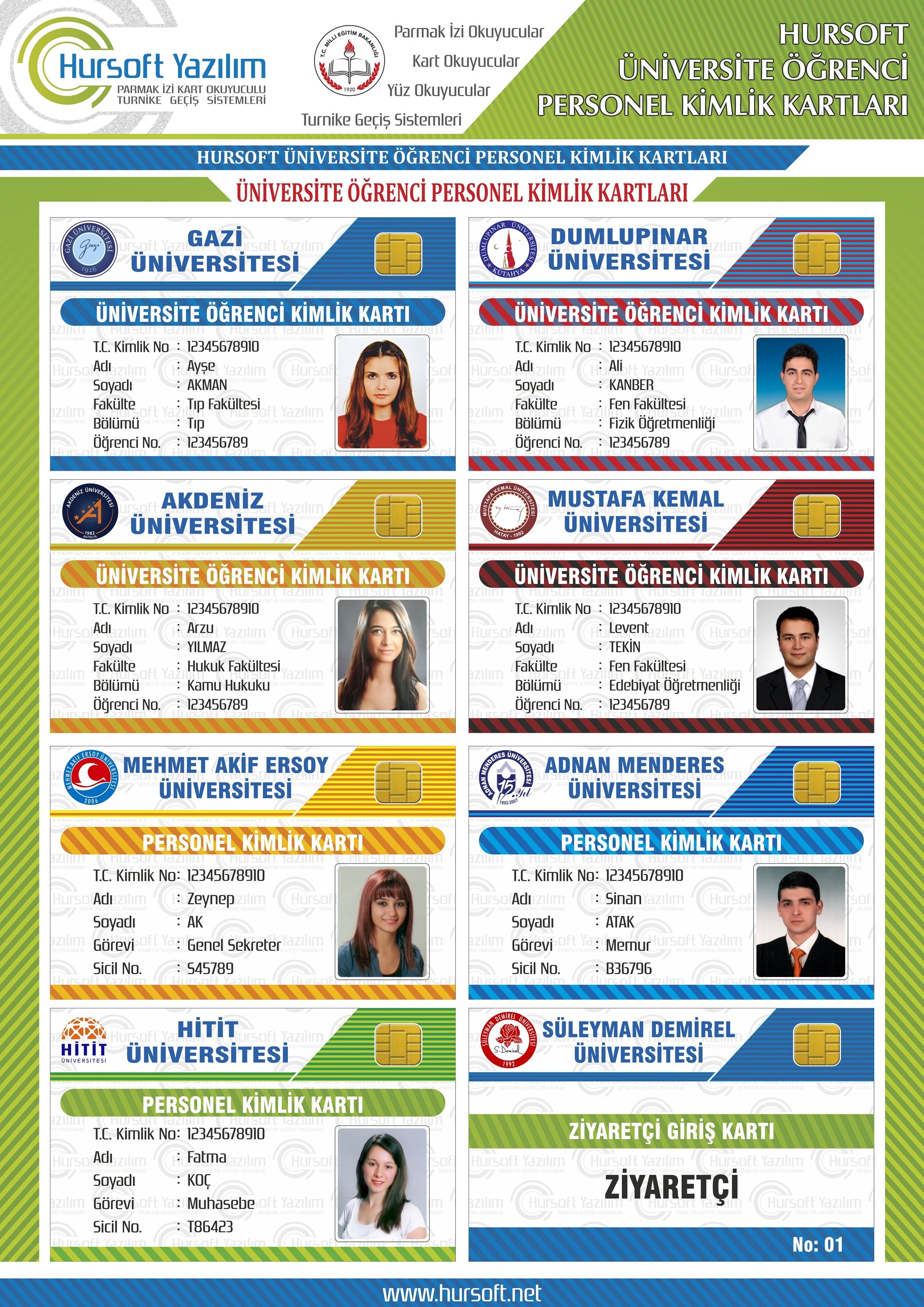 üniversite öğrenci kimlik kartları
