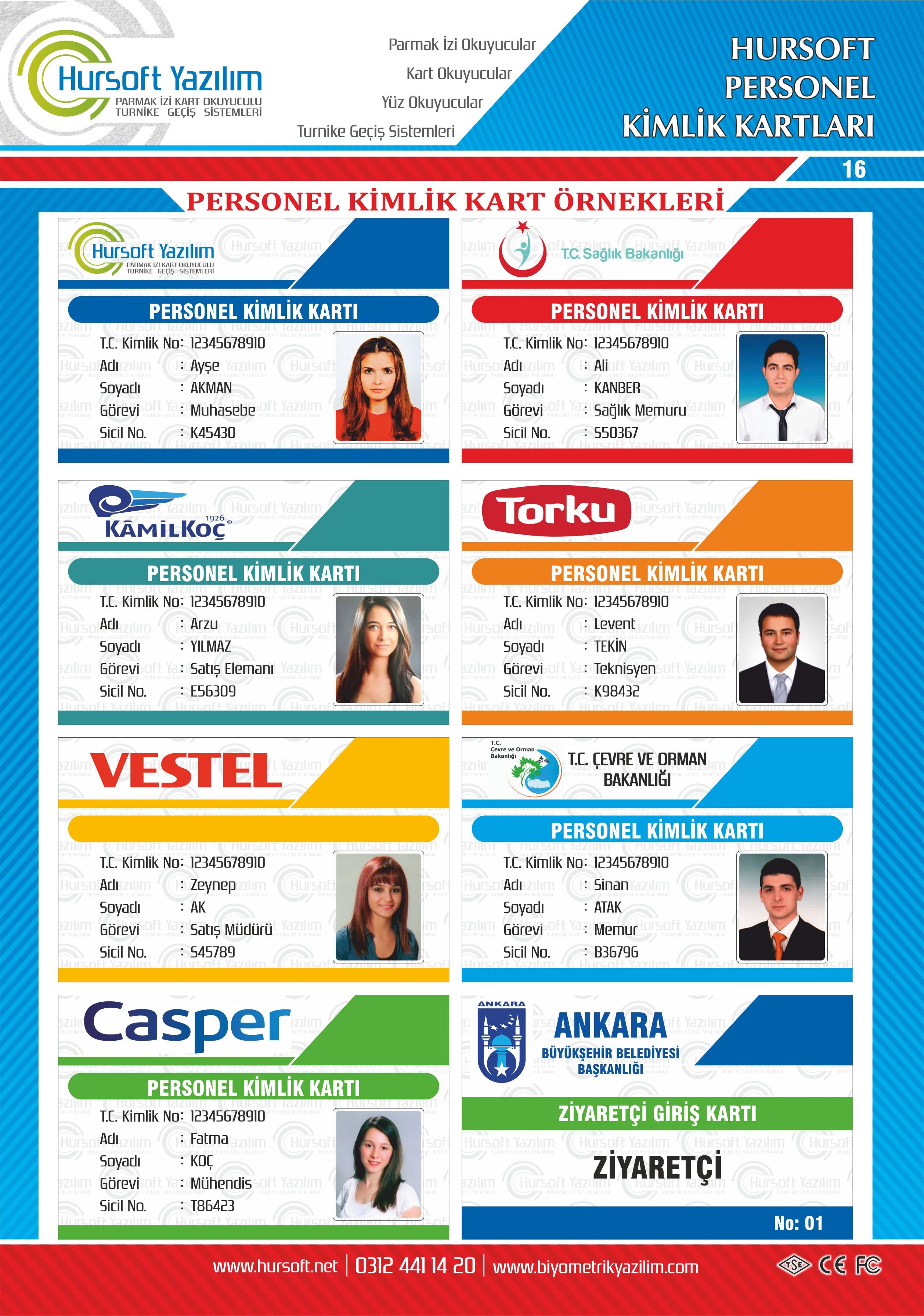 personel kimlik kartları