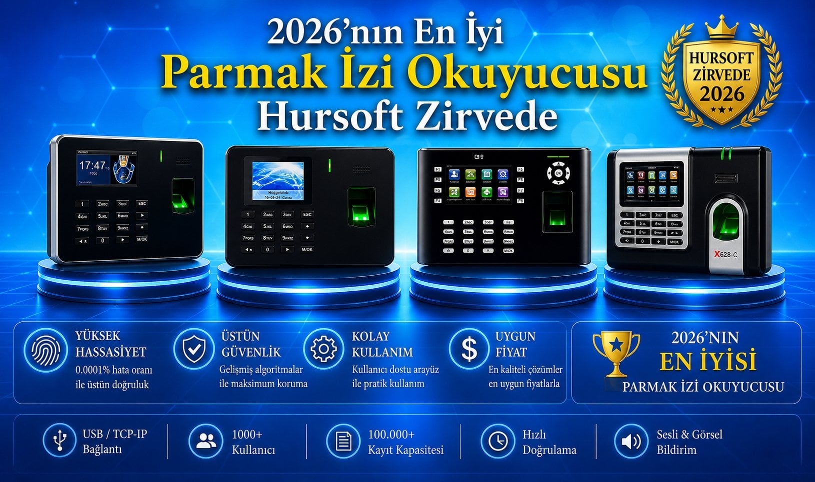 2026’nın En İyi Parmak İzi Okuyucusu – Hursoft Zirvede