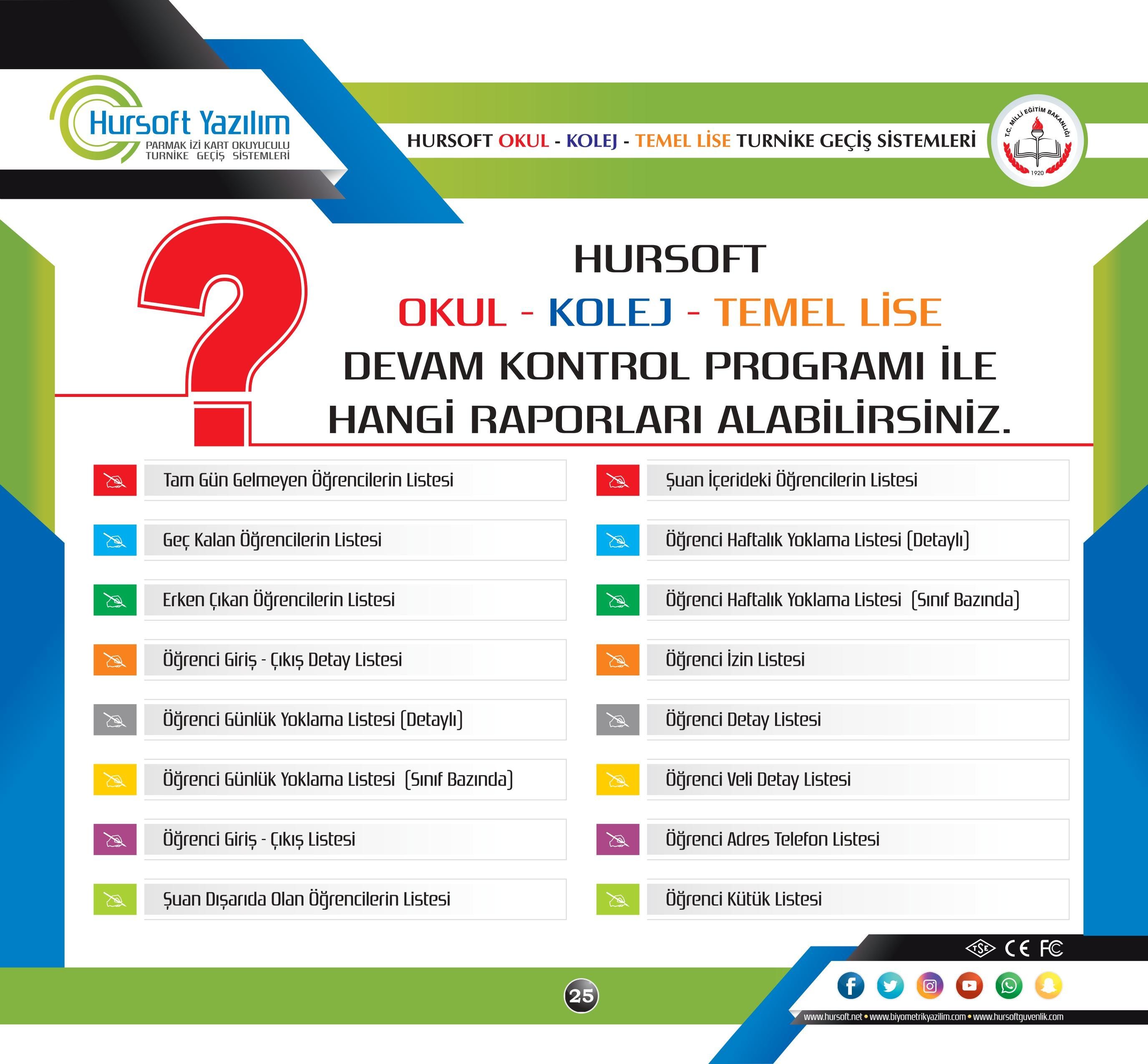 OKUL TURNİKE SİSTEMLERİ, OKUL TURNİKELERİ