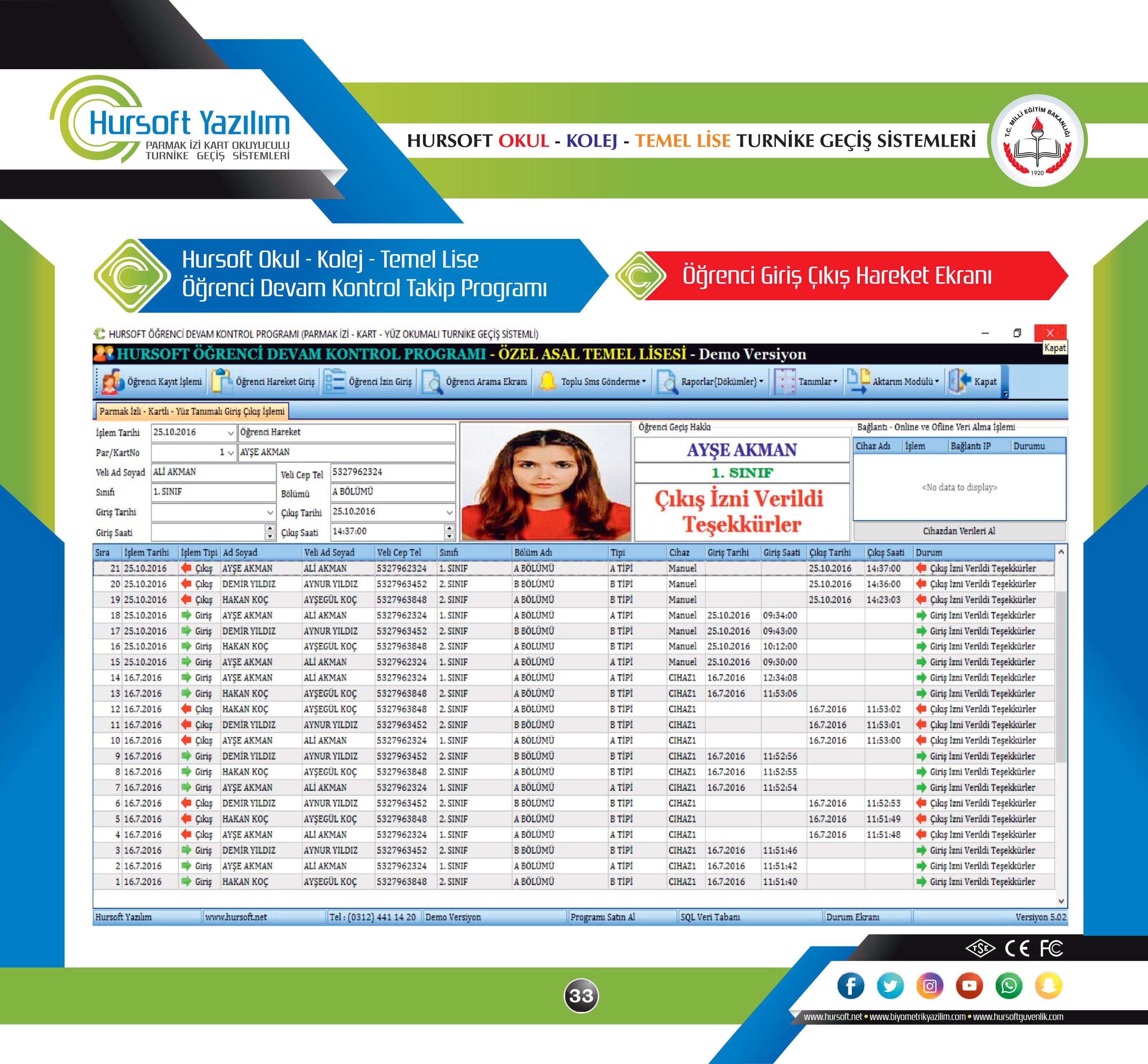 OKUL TURNİKE SİSTEMLERİ, OKUL TURNİKELERİ