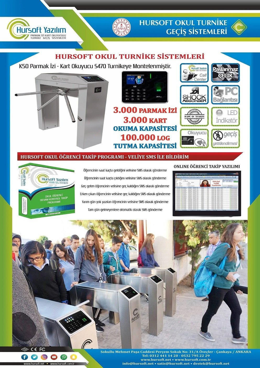 OKUL TURNİKE SİSTEMLERİ