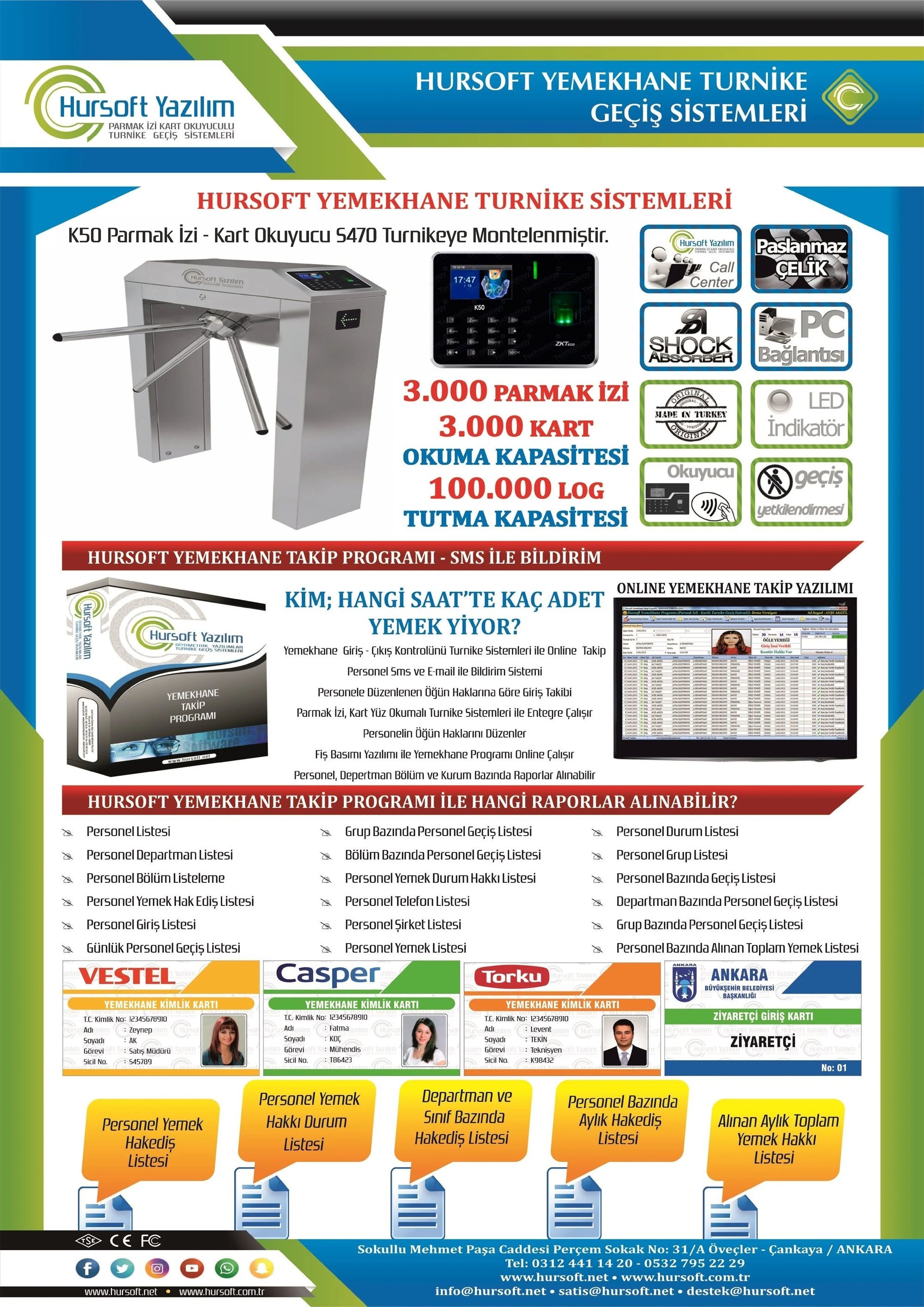 Parmak İzi Okuyuculu Turnike Sistemleri Fiyatları