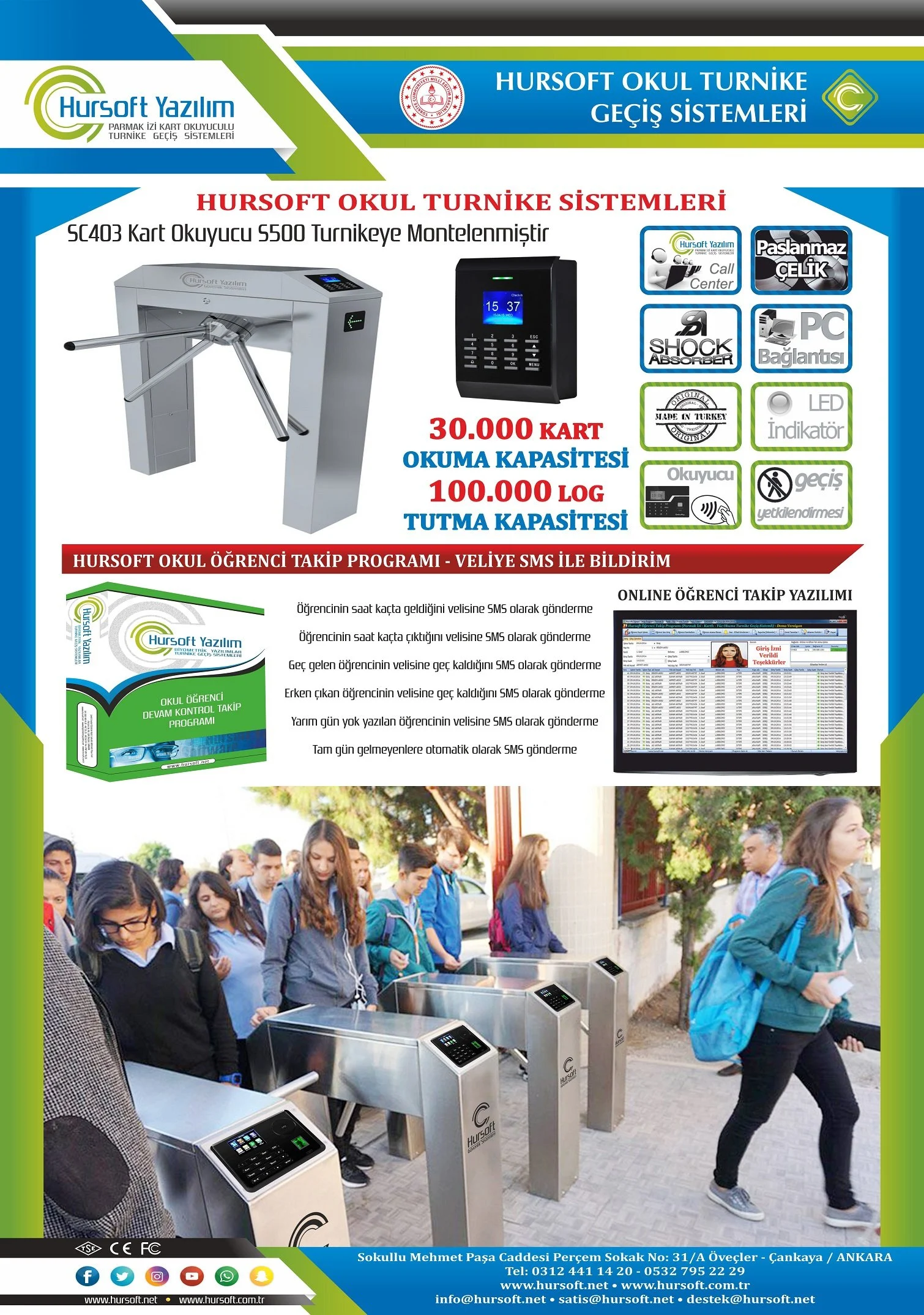 OKUL TURNİKE SİSTEMLERİ