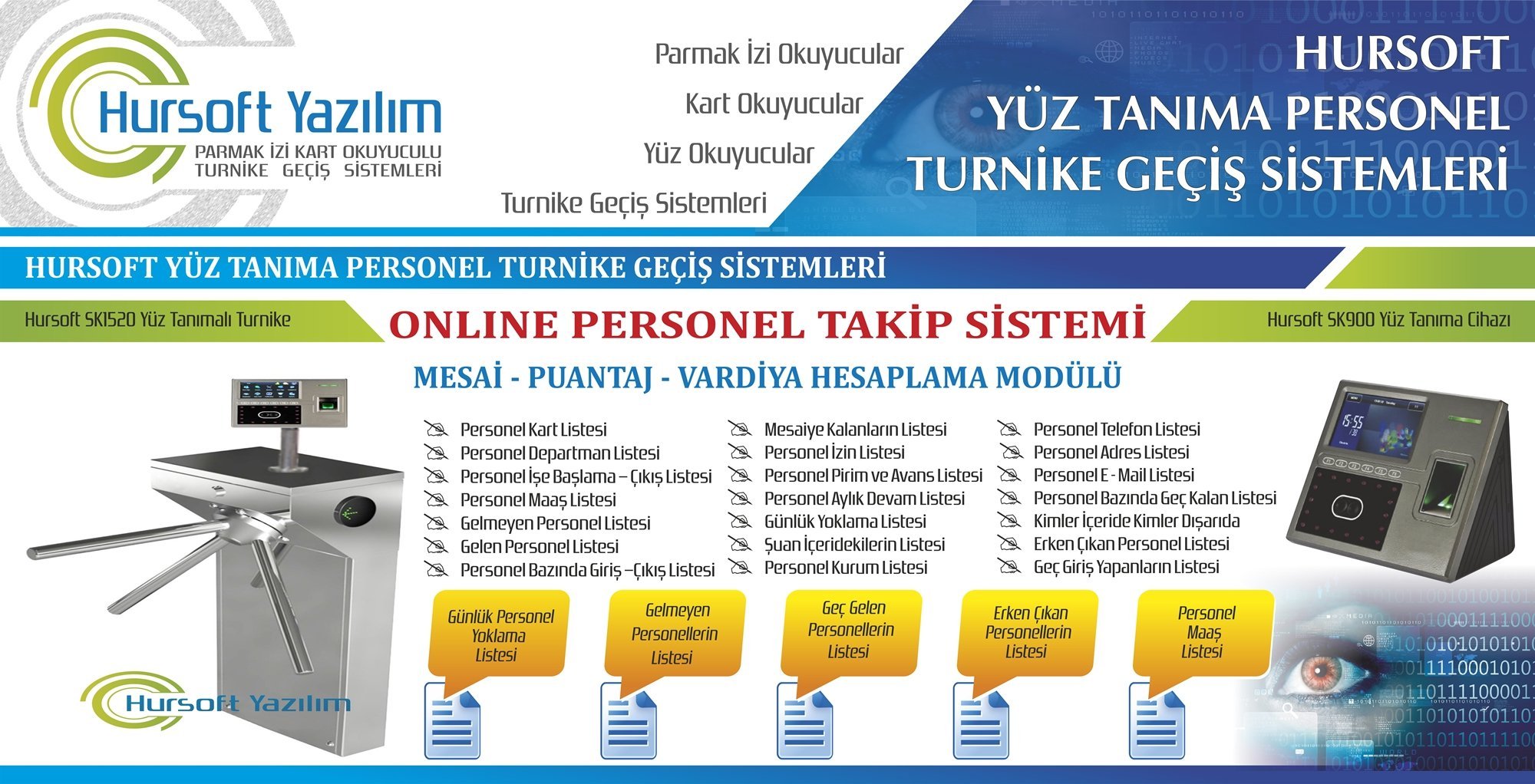 Yüz Tanıma Turnike Sistemleri