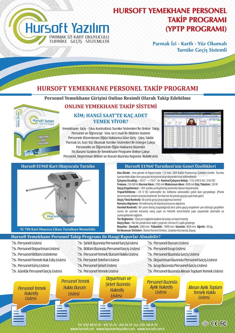 Yemekhane Turnike Sistemleri 15