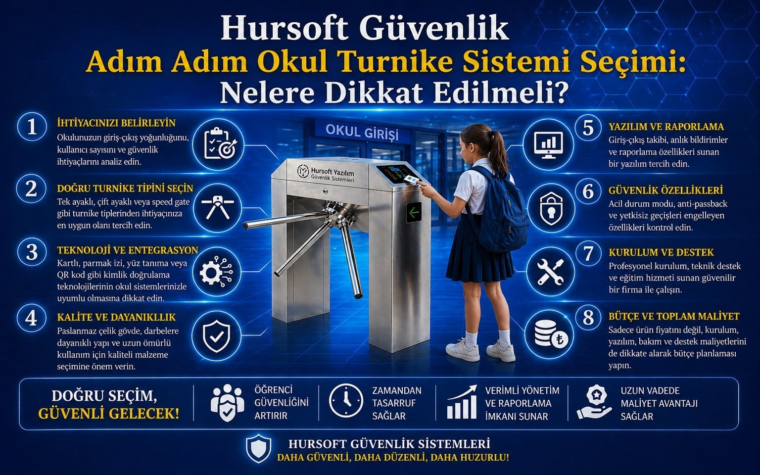 Adım Adım Okul Turnike Sistemi Seçimi