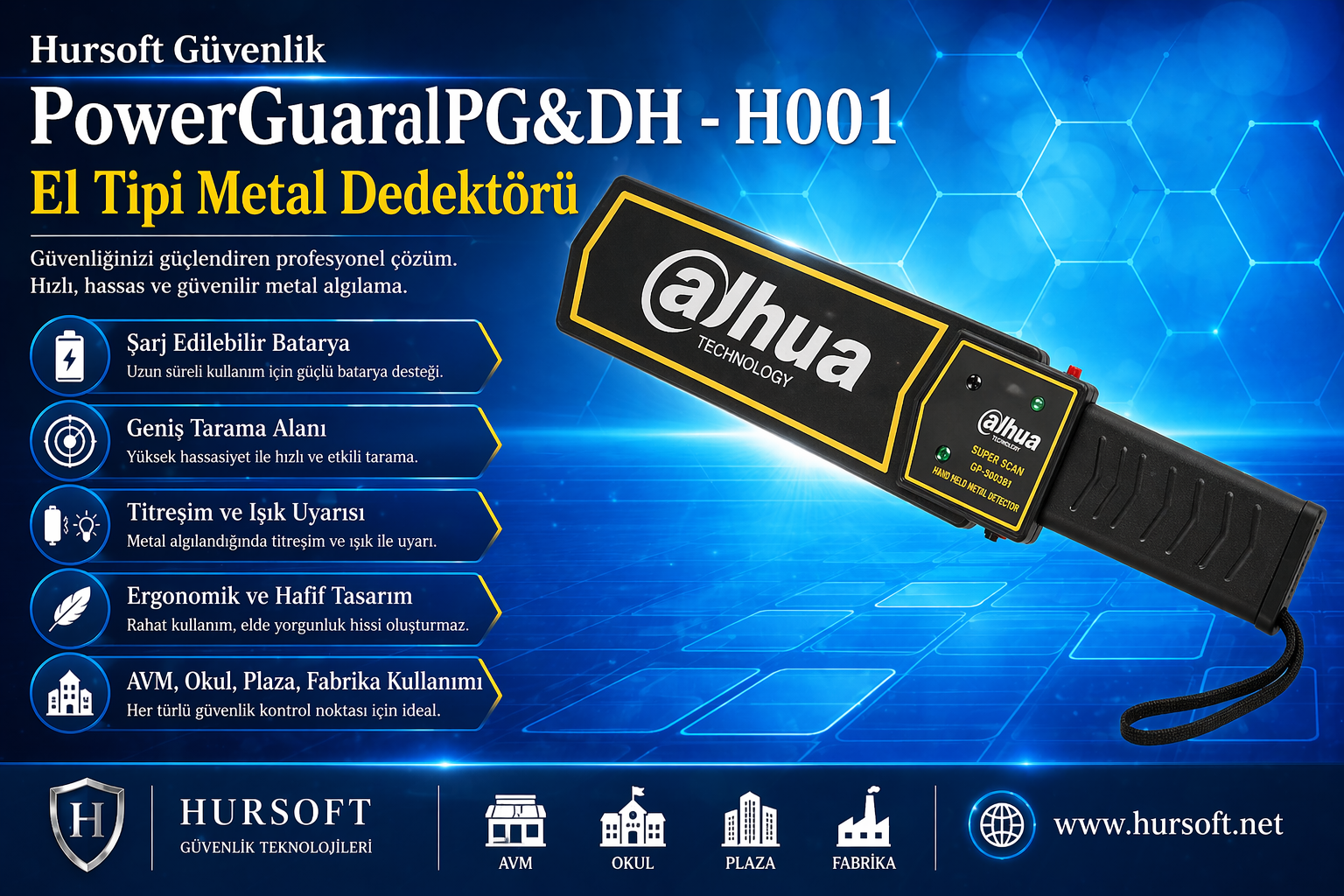 El Dedektörleri Kaliteli Dayanıklı Sağlam | Hursoft