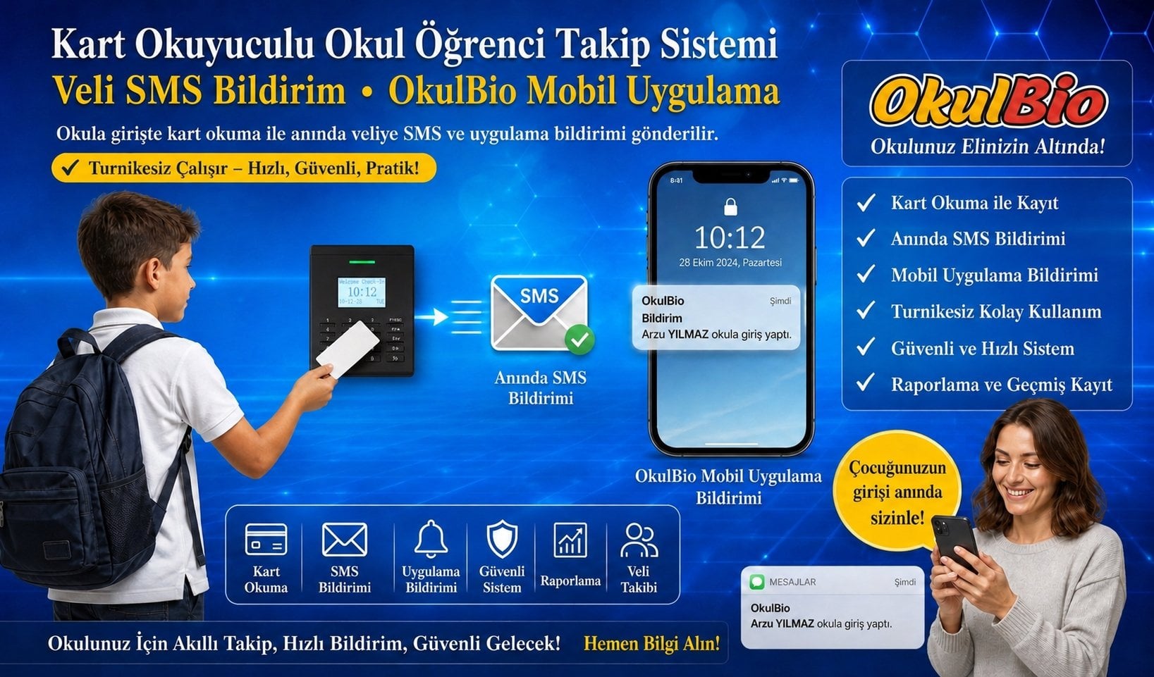 Kart Okuyuculu Öğrenci Takip Sistemi