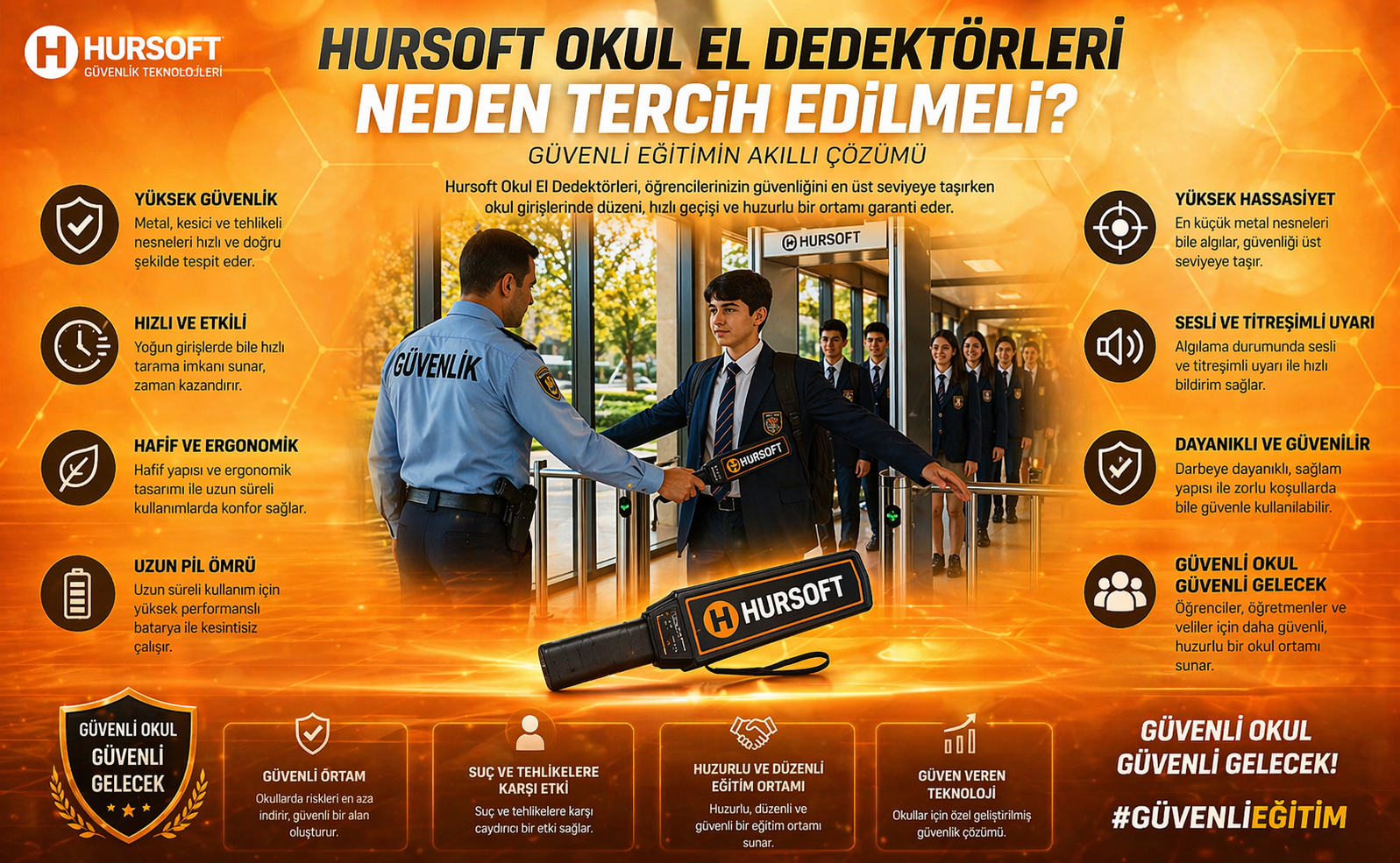 Okul El Dedektörleri Neden Tercih Edilmeli