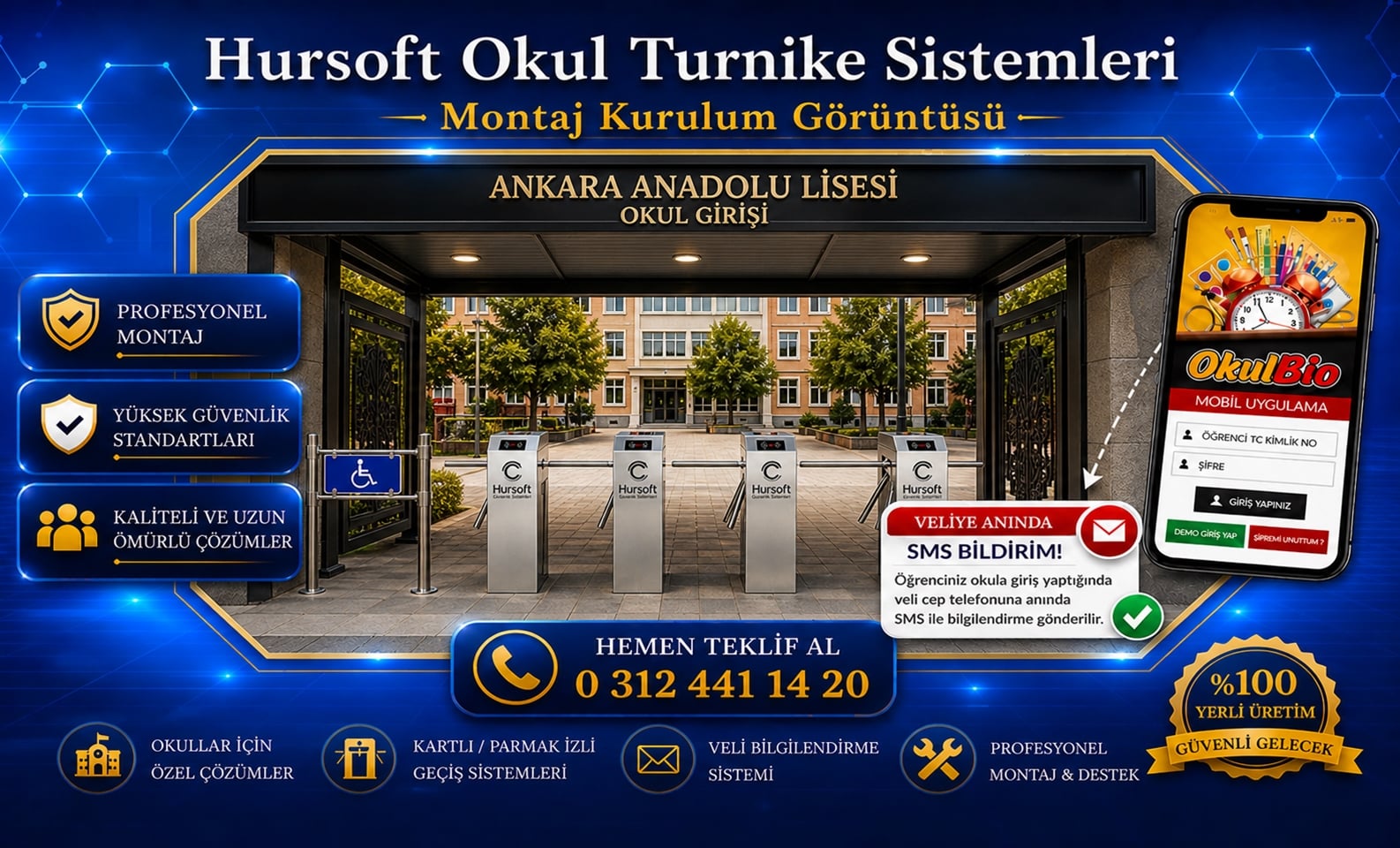 Hursoft öğrenci takip turnike sistemi