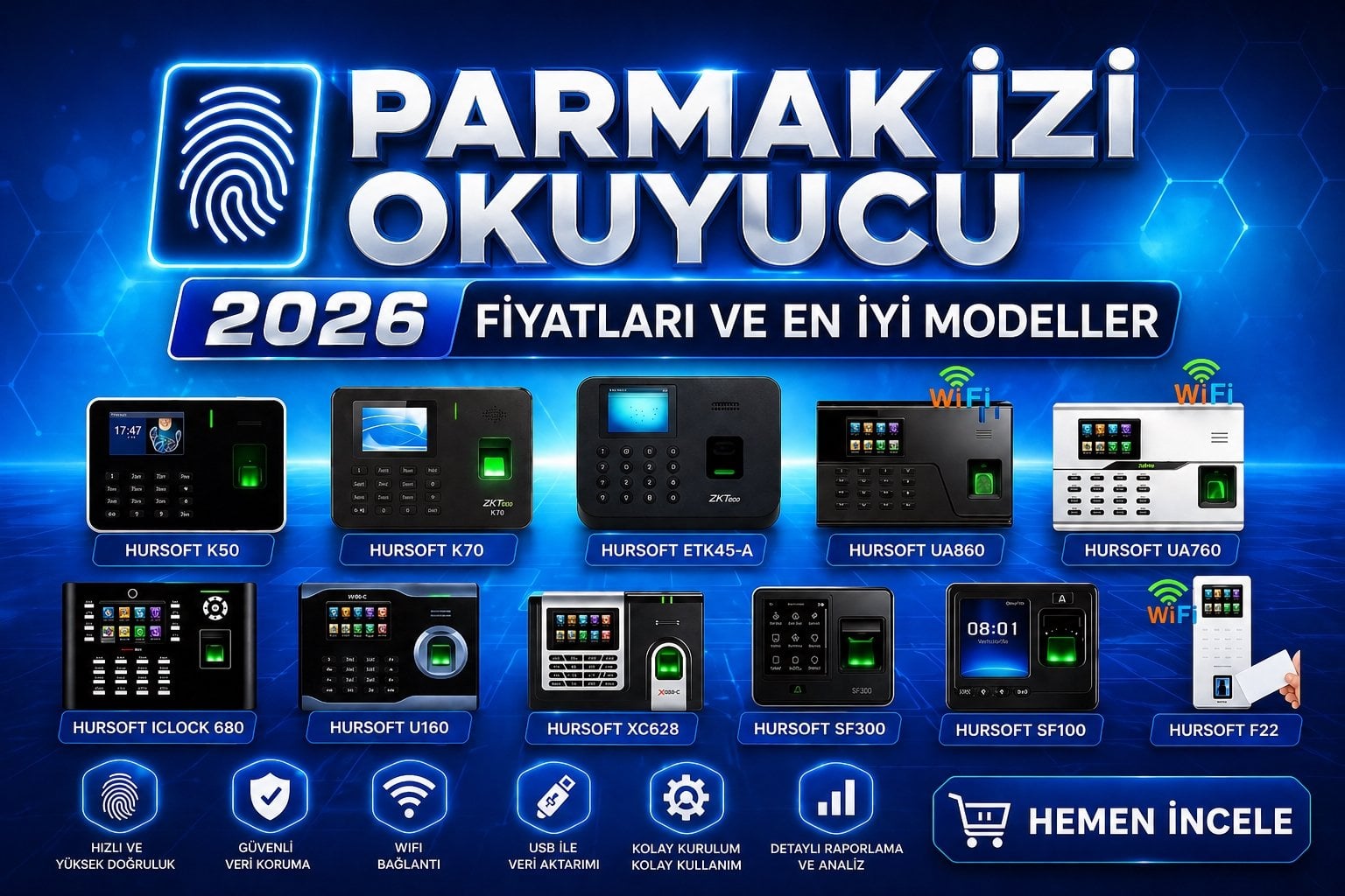 Parmak İzi Okuyucu 2026 Fiyatları ve En İyi Modeller