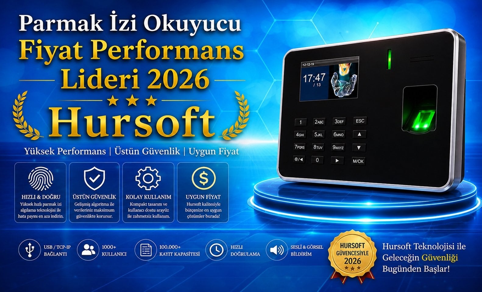 Parmak İzi Okuyucu Cihazları ve 2026 Fiyat Listesi