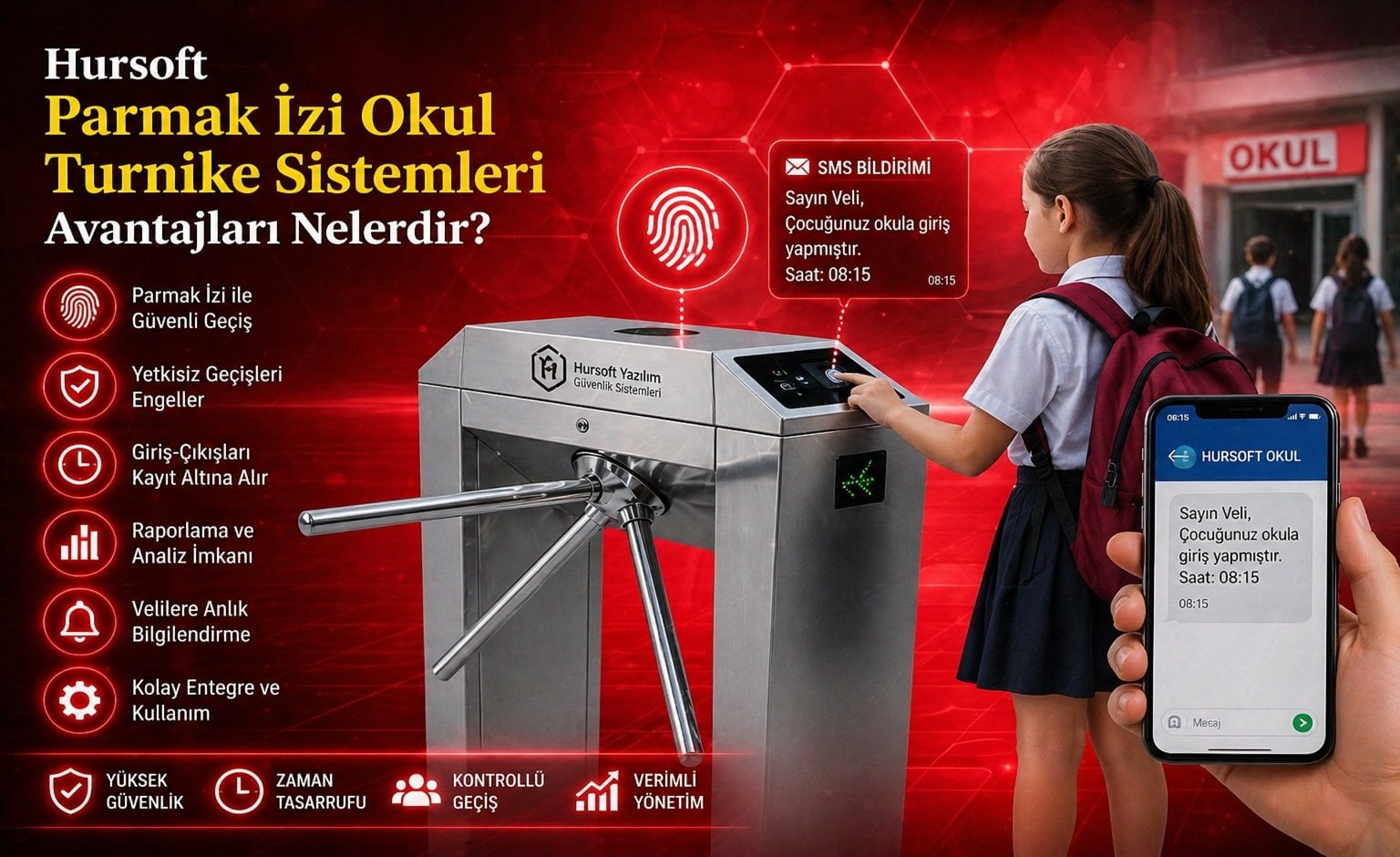 Parmak İzli Okul Turnike Sistemleri Avantajları Nelerdir?