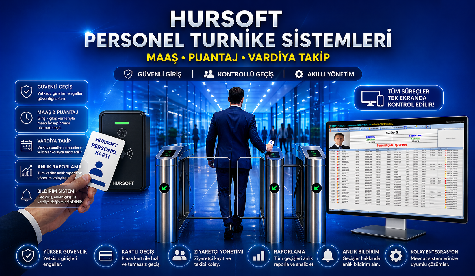 Personel Turnike Sistemleri: Maaş, Puantaj ve Vardiya Takibi