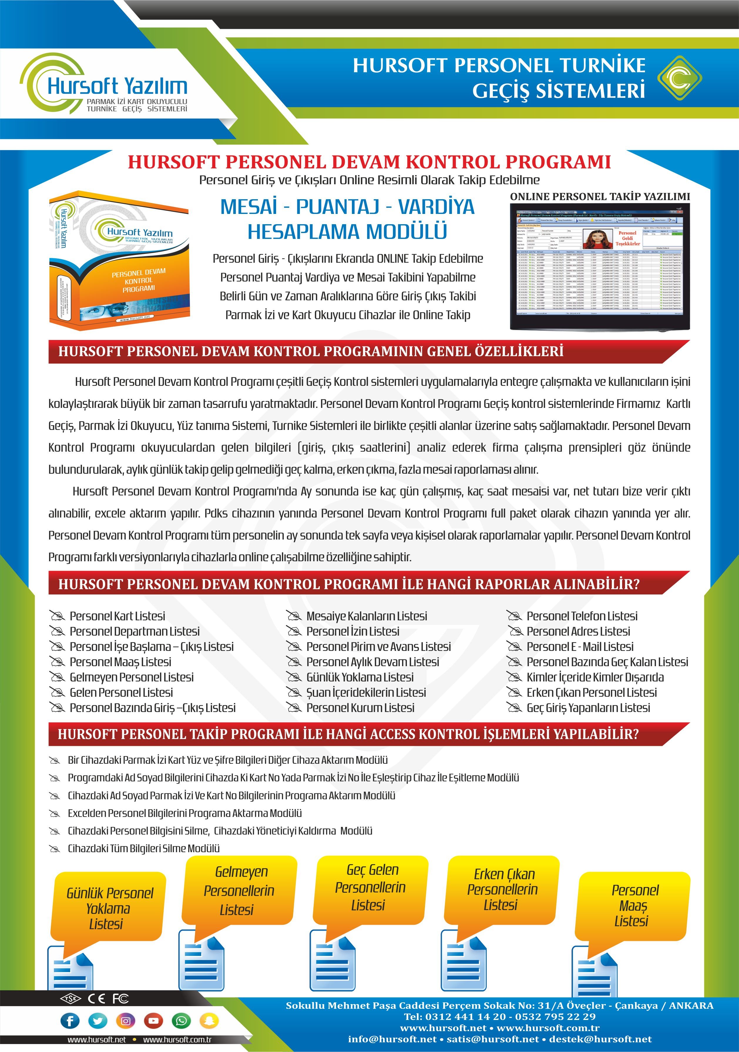 Personel Devam Kontrol Programı - Personel Turnike Sistemleri