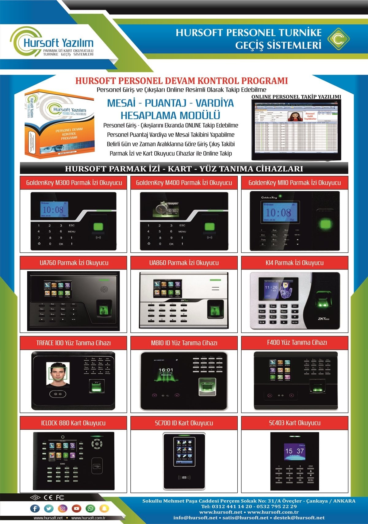 Personel Devam Kontrol Programı - Personel Turnike Sistemleri