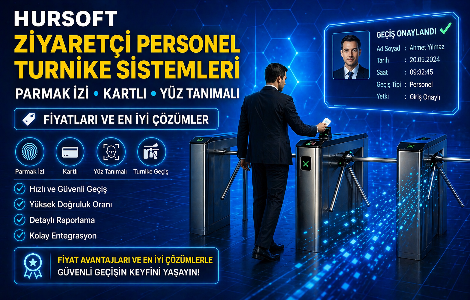 Hursoft Ziyaretçi Personel Turnike Sistemleri