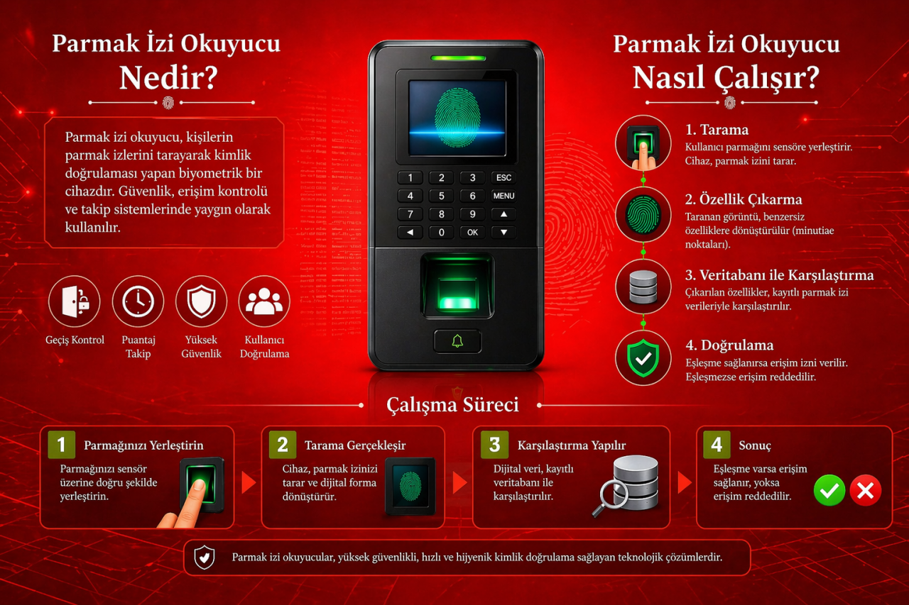 Parmak İzi Okuyucu Nedir? ve Parmak İzi Okuyucu Nasıl Çalışır?