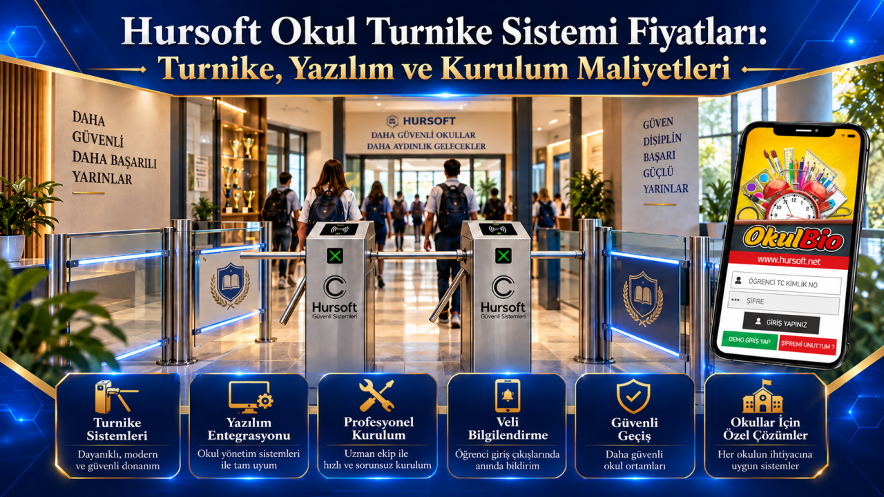 Okul Turnike Sistemi Fiyatları: Turnike, Yazılım ve Kurulum Maliyetleri