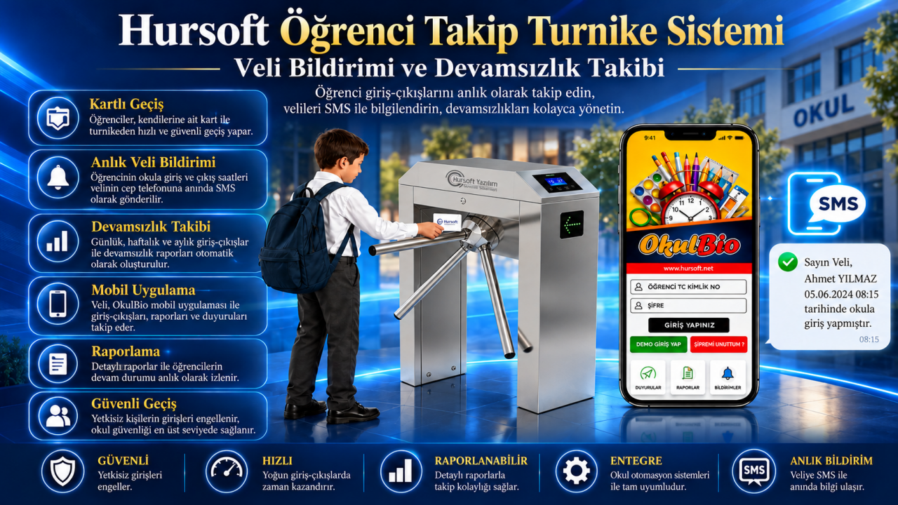 Öğrenci Okula Girince Veliye SMS Gönderen Turnike Sistemi Nasıl Çalışır?