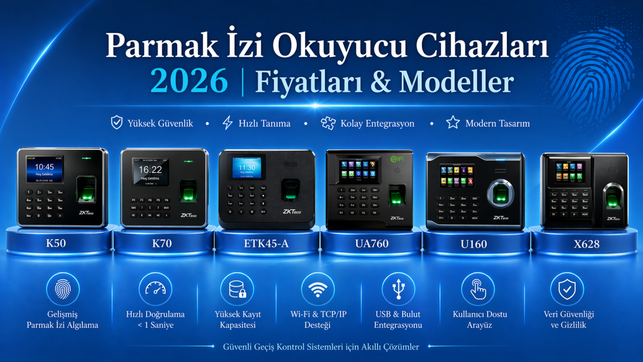 Parmak İzi Okuyucu Cihazları 2026 | Fiyatları & Modeller