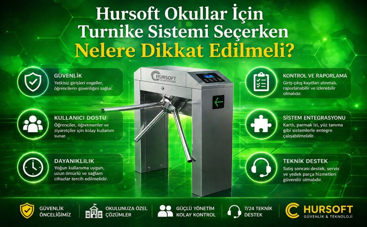 Okullar İçin Turnike Sistemi Seçerken Nelere Dikkat Edilmeli?