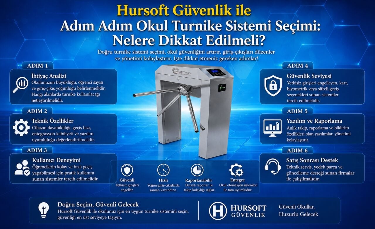 Adım Adım Okul Turnike Sistemi Seçimi: Nelere Dikkat Edilmeli?