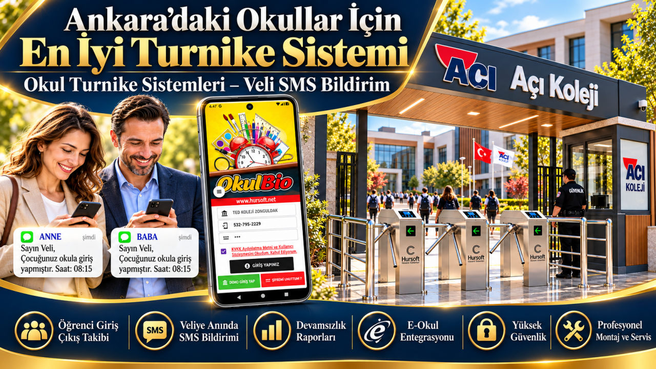 Ankara'daki Okullar İçin En İyi Turnike Sistemi Çözümleri ve Hızlı Kurulum