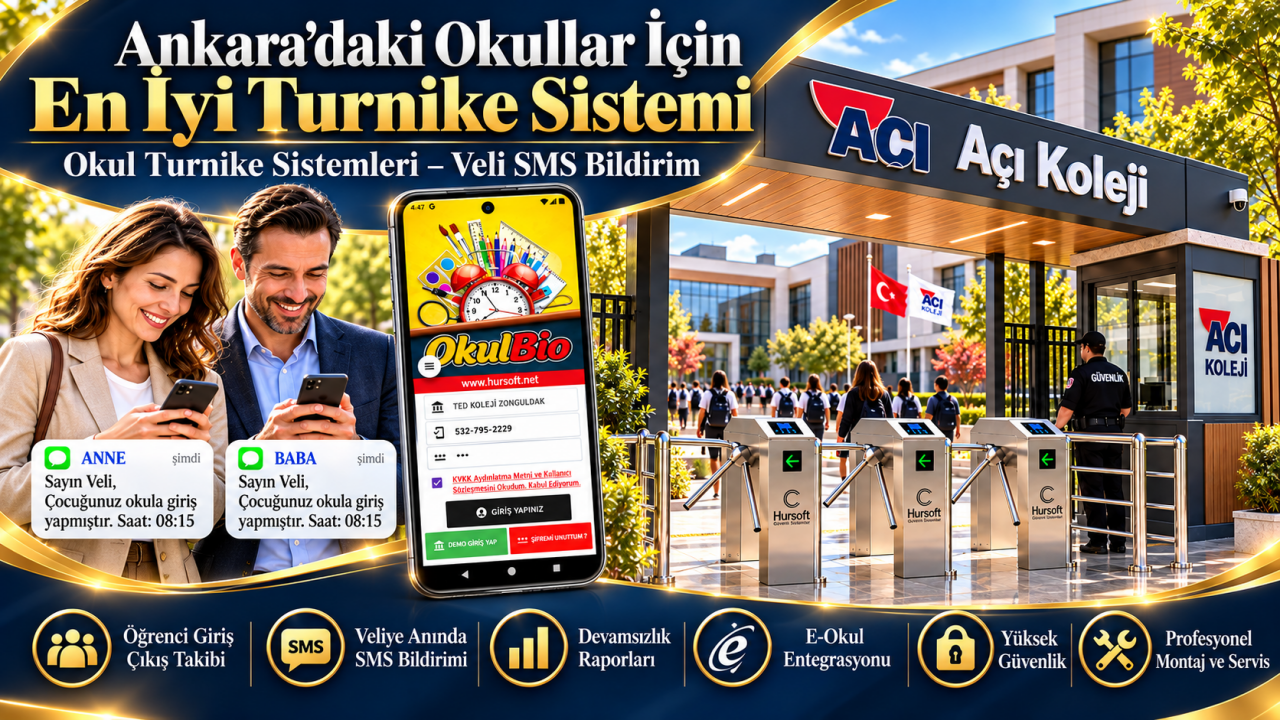 Ankara'daki Okullar İçin En İyi Turnike Sistemi Çözümleri ve Hızlı Kurulum