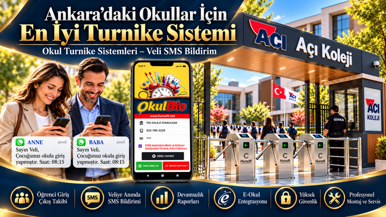 Ankara'daki Okullar İçin En İyi Turnike Sistemi Çözümleri ve Hızlı Kurulum