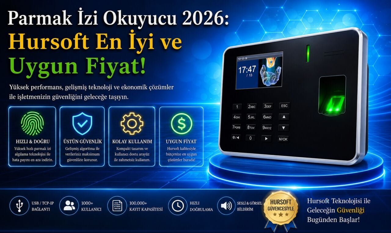Parmak İzi Okuyucu 2026: Hursoft En İyi ve Uygun Fiyat