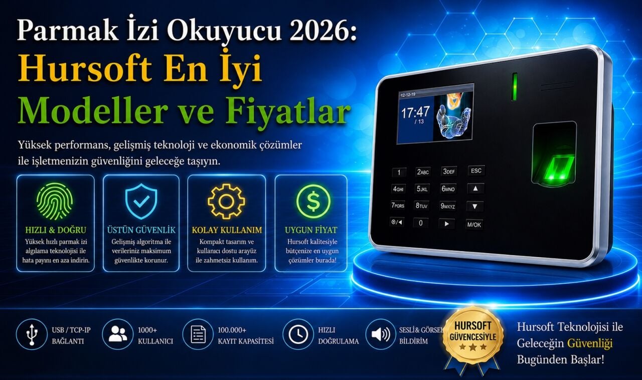 Parmak İzi Okuyucu 2026: Hursoft En İyi Modeller ve Fiyatlar