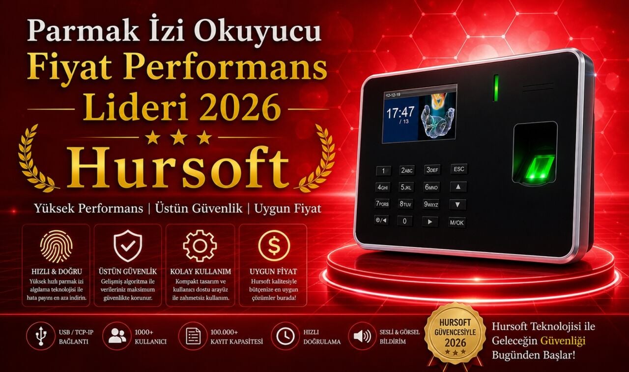 Parmak İzi Okuyucu Fiyat Performans Lideri 2026 Hursoft