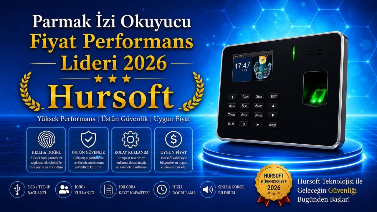 Parmak İzi Okuyucu Fiyat Performans Lideri 2026 Hursoft