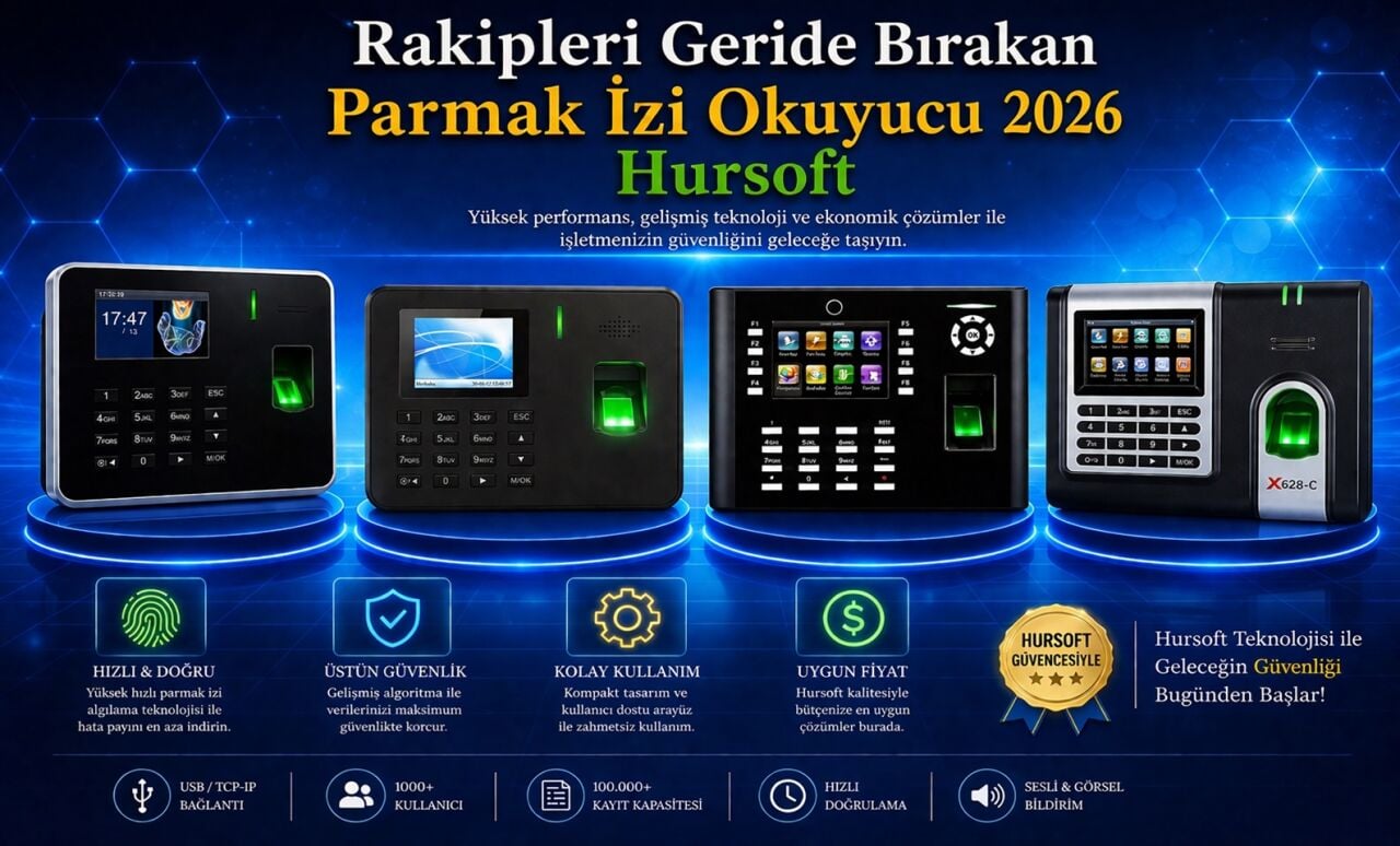 Rakipleri Geride Bırakan Parmak İzi Okuyucu 2026 Hursoft