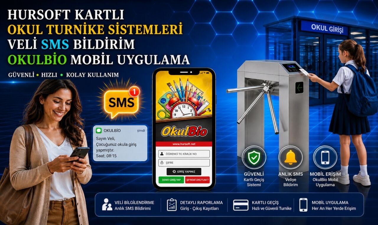 Okul Turnike Sistemleri | Veli SMS ve OkulBio