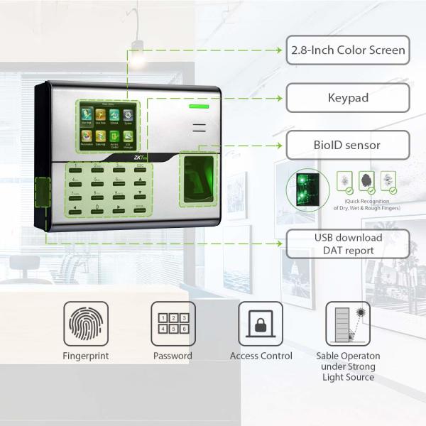 HURSOFT UA860-ID PERSONEL TAKİP CİHAZLARI (3000 PARMAK İZİ OKUMA ÖZELLİĞİ)