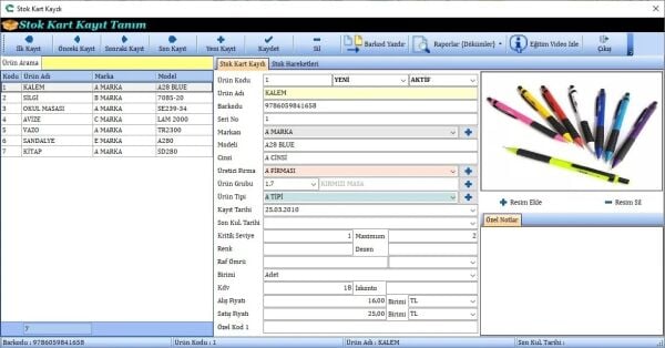 HURSOFT STOK TAKİP PROGRAMI (TÜM BARKOD CİHAZLARI İLE ENTEGRE ÇALIŞIR)