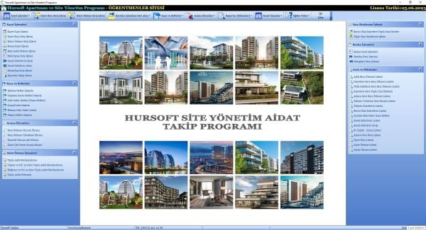 HURSOFT APARTMAN AİDAT TAKİP PROGRAMI (30 DAİRE KAYIT KAPASİTELİ)