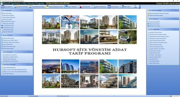 HURSOFT APARTMAN AİDAT TAKİP PROGRAMI (SINIRSIZ DAİRE KAYIT KAPASİTELİ)