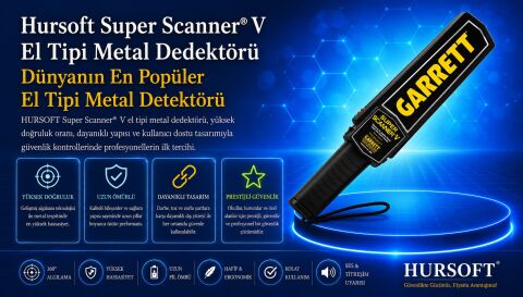 SUPER SCANNER V EL TİPİ ÜST ARAMA DEDEKTÖRÜ