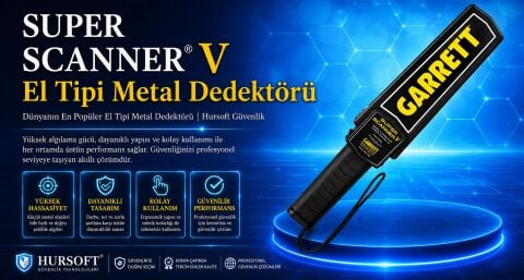 SUPER SCANNER EL TİPİ ÜST ARAMA DEDEKTÖRÜ (TİTREŞİMSİZ)