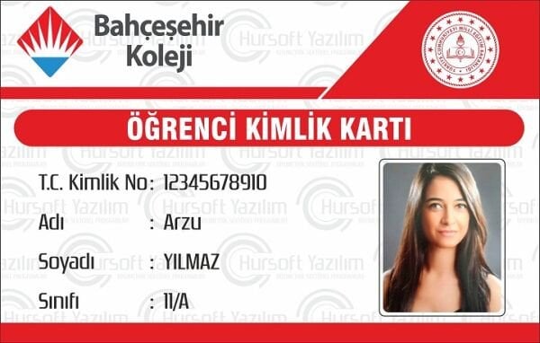 KOLEJ ÖĞRENCİ KİMLİK KARTI (PROXİMİTY - MİFARE KART BASKILI) - MATBAA BASKISI - 100 ADET KART