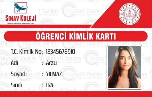 KOLEJ ÖĞRENCİ KİMLİK KARTI (PROXİMİTY - MİFARE KART BASKILI) - MATBAA BASKISI - 100 ADET KART
