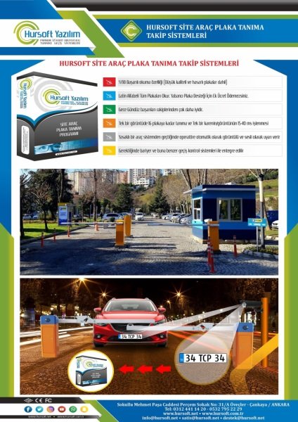 HURSOFT SİTE ARAÇ PLAKA TANIMA SİSTEMİ (6 ADET DAHUA KAMERA + SİTE ARAÇ PLAKA TANIMA PROGRAMI)