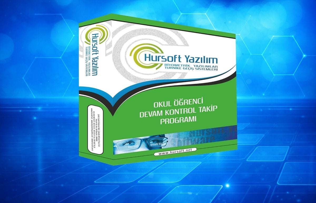 Hursoft Okul Öğrenci Devam Kontrol Programı <br> Parmak İzi Kartlı Yüz Tanımalı ve Turnike Geçiş Sistemli