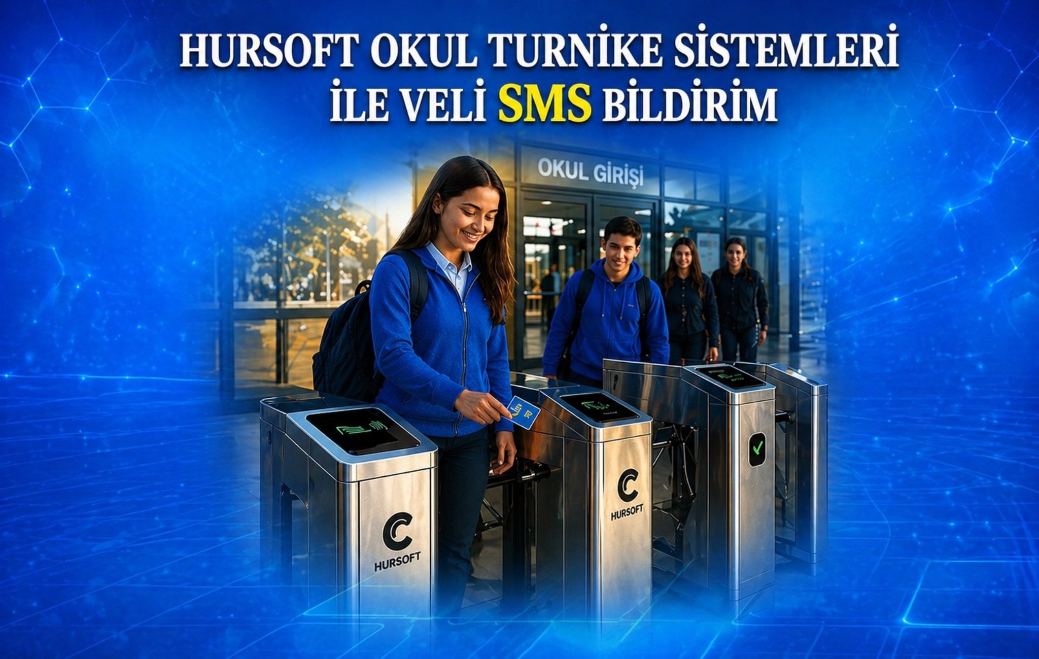 Hursoft Okul Turnike Sistemleri ile Veliye SMS Bildirim