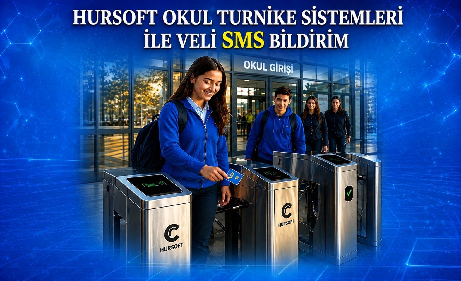 Hursoft Okul Turnike Sistemleri ile Veliye SMS Bildirim