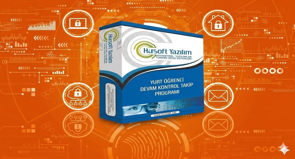Hursoft Yurt Öğrenci Devam Kontrol Programı <br> Parmak İzi Kartlı Yüz Tanımalı ve Turnike Geçiş Sistemli